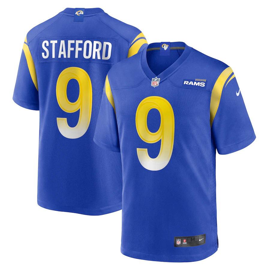 Youth Los Angeles Rams #9 Matthew Stafford Nike Royal Limited NFL Jerseys->women nfl jersey->Women Jersey